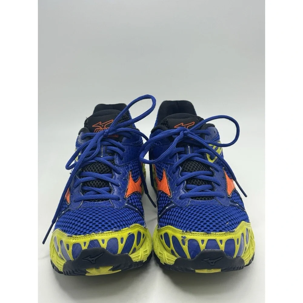 Mizuno Men's Wave Ascend 7 Trail Running Shoe Blue Orange Green Size 10